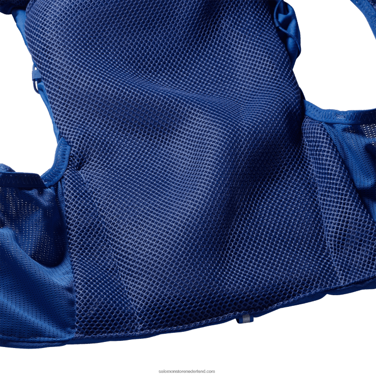 heren hardloopvest met bidons inbegrepen - adv skin 12 Salomon 22DD8302 nautisch blauw/ebbenhout/wit