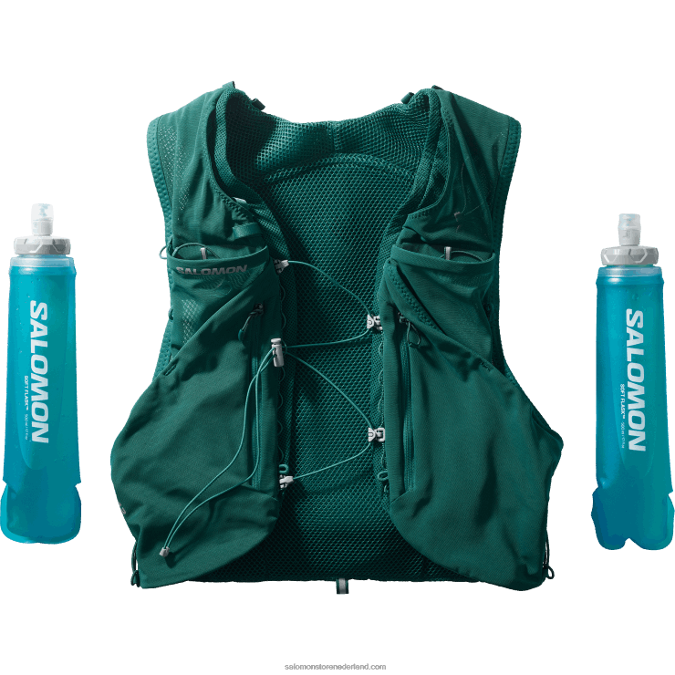heren hardloopvest met bidons inbegrepen - adv skin 12 Salomon 22DD8305 grote Oceaan