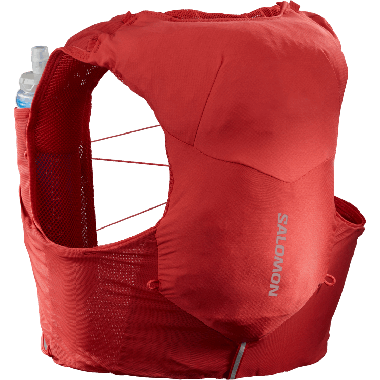 heren hardloopvest met bidons inbegrepen - adv skin 5 Salomon 22DD8320 gojibes/ebbenhout