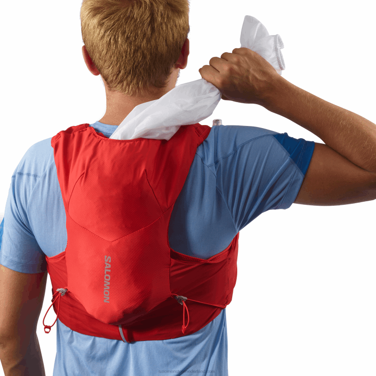 heren hardloopvest met bidons inbegrepen - adv skin 5 Salomon 22DD8320 gojibes/ebbenhout