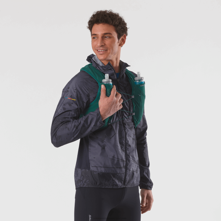 heren hardloopvest met bidons inbegrepen - adv skin 5 Salomon 22DD8322 grote Oceaan