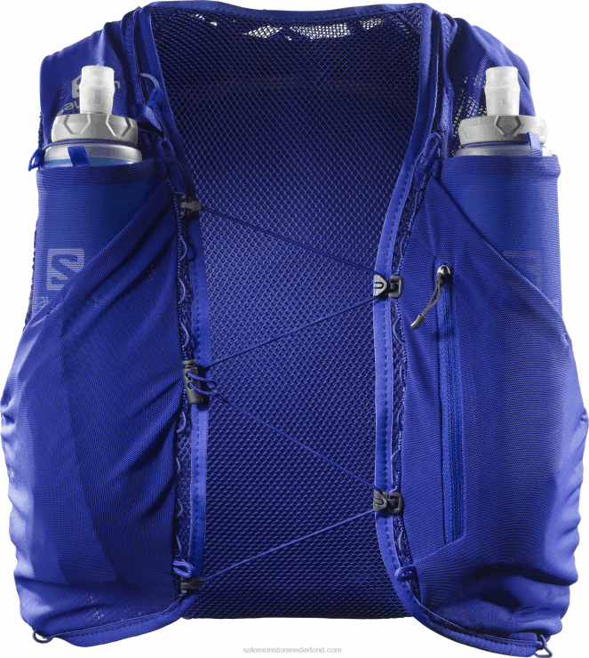 heren hardloopvest met bidons inbegrepen - adv skin 5 Salomon 22DD8355 clematis blauw/ebbenhout