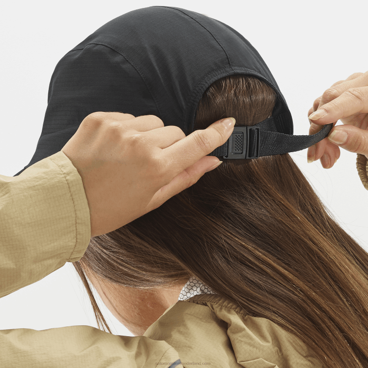 herenpet - bonatti waterdicht vijf panelen Salomon 22DD8445 diep zwart