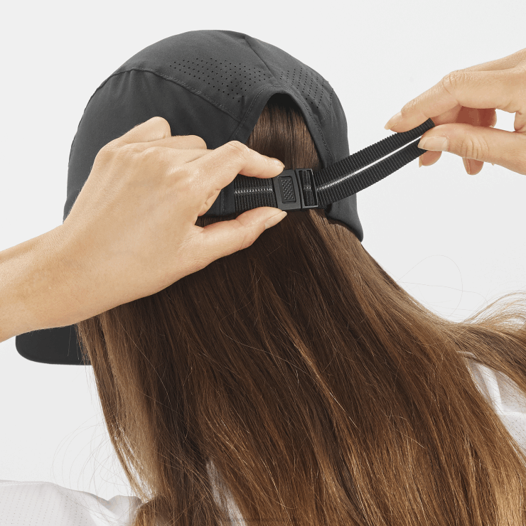 herenpet - cross compact Salomon 22DD8459 diep zwart