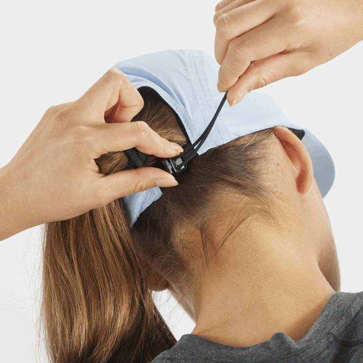 herenpet - runlife Salomon 22DD8442 chambray blauw