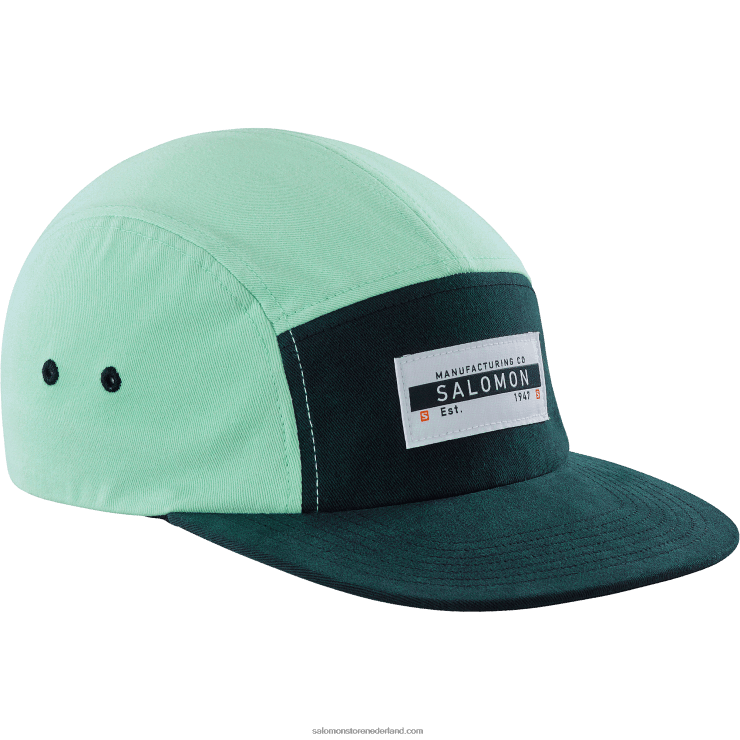herenpet - vijf panelen Salomon 22DD8451 strandglas/zwart