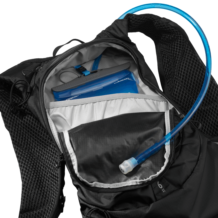 heren wandeltas - xt 6 Salomon 22DD8380 zwart