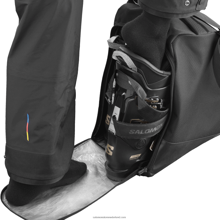 heren tas voor skischoenen - originele gearbag Salomon 22DD8409 zwart