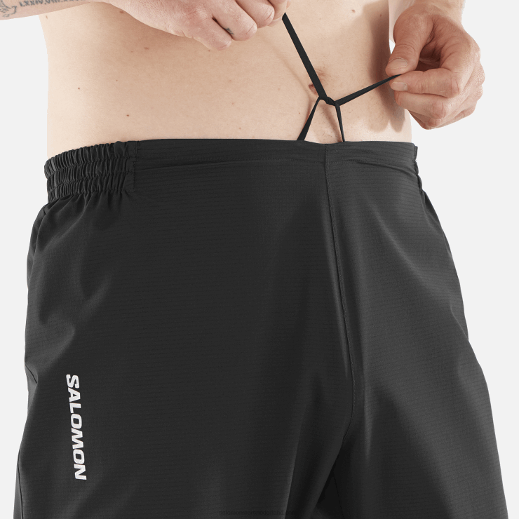 herenbroek - bonatti trail Salomon 22DD8251 diep zwart