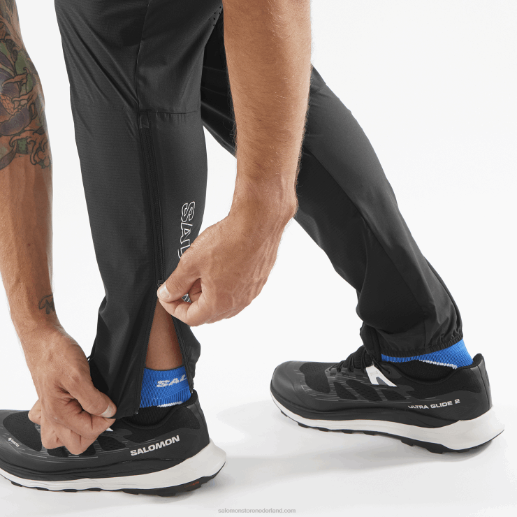 herenbroek - bonatti trail Salomon 22DD8251 diep zwart