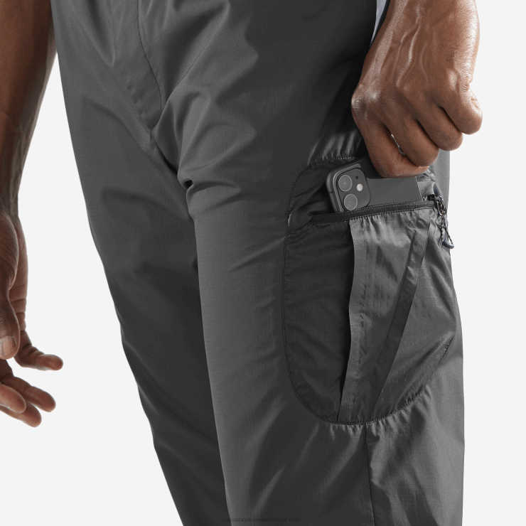 herenbroek - equipe Salomon 22DD8247 diep zwart/wit