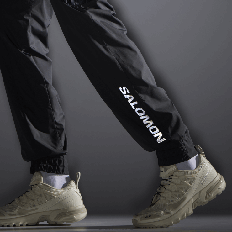 herenbroek - equipe Salomon 22DD8247 diep zwart/wit