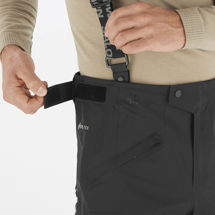 herenbroek - mtn gore-tex Salomon 22DD8256 diep zwart