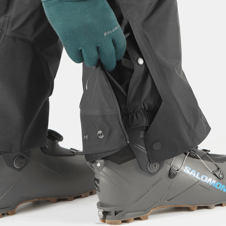 herenbroek - mtn gore-tex Salomon 22DD8256 diep zwart