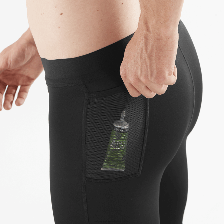 herenpanty - kruis 9 Salomon 22DD8254 diep zwart