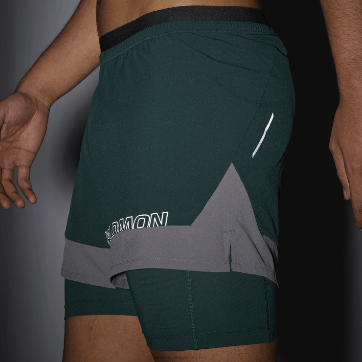 herenshort - kruis 2in1 Salomon 22DD8282 ponderosapijnboom/stille schaduw