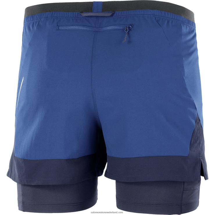 herenshort - kruis 2in1 Salomon 22DD8283 marine pioen/nachthemel