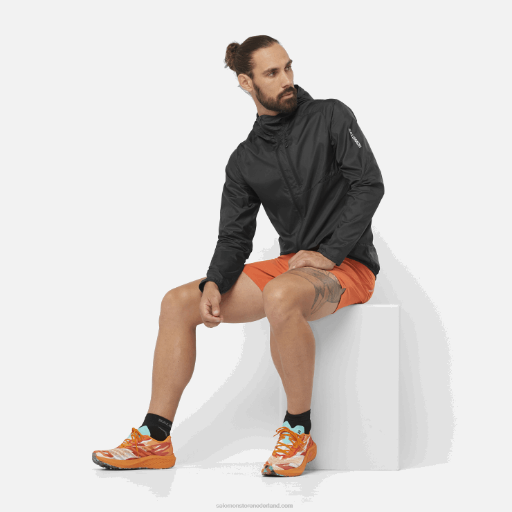 herenshorts - kruis 5 Salomon 22DD8271 gebrande oker