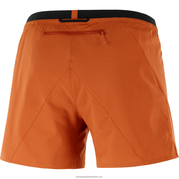 herenshorts - kruis 5 Salomon 22DD8271 gebrande oker