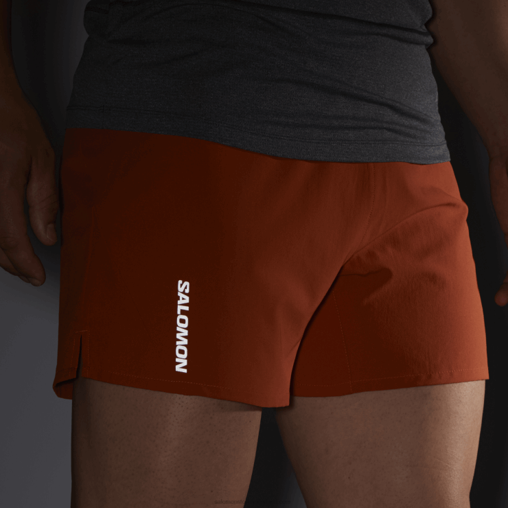 herenshorts - kruis 5 Salomon 22DD8271 gebrande oker
