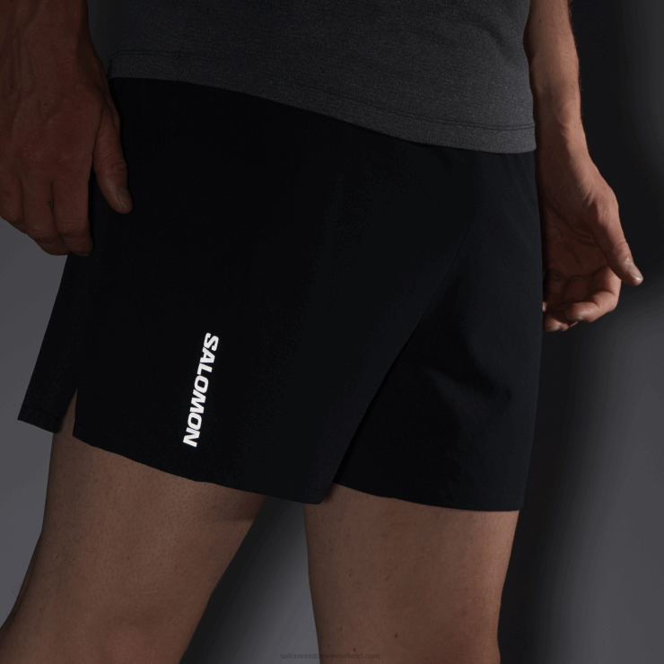 herenshorts - kruis 5 Salomon 22DD8272 diep zwart