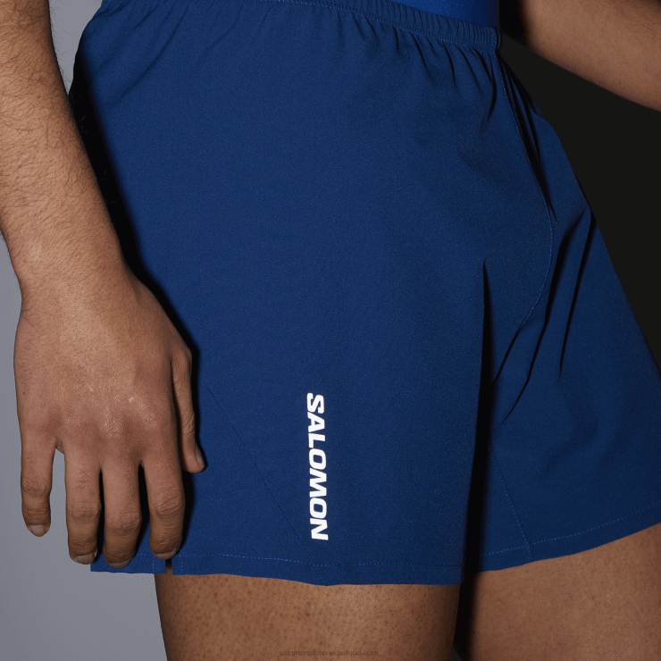 herenshorts - kruis 5 Salomon 22DD8273 marine pioen