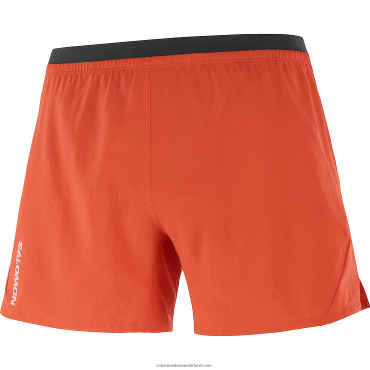 herenshorts - kruis 5 Salomon 22DD8275 vurig rood