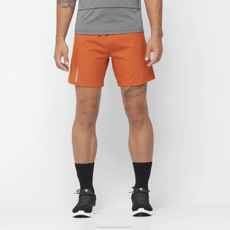 herenshorts - kruis 7 Salomon 22DD8265 gebrande oker
