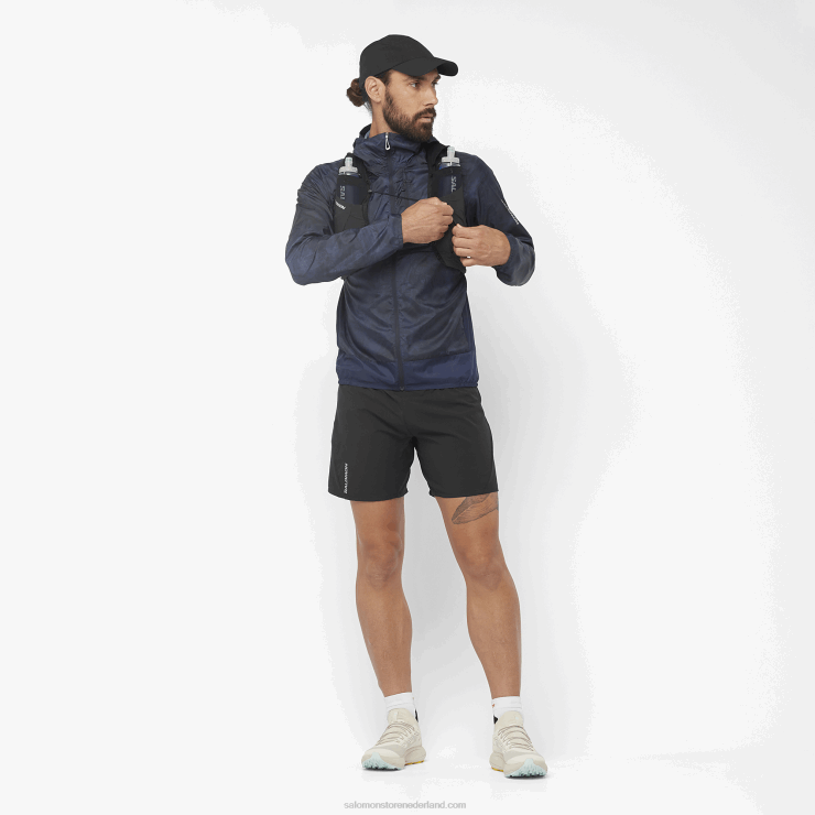 herenshorts - kruis 7 Salomon 22DD8266 diep zwart