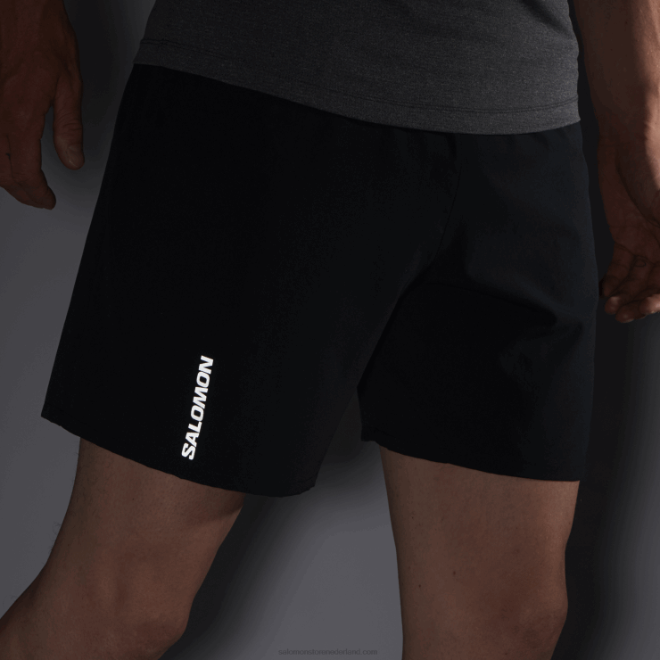 herenshorts - kruis 7 Salomon 22DD8266 diep zwart