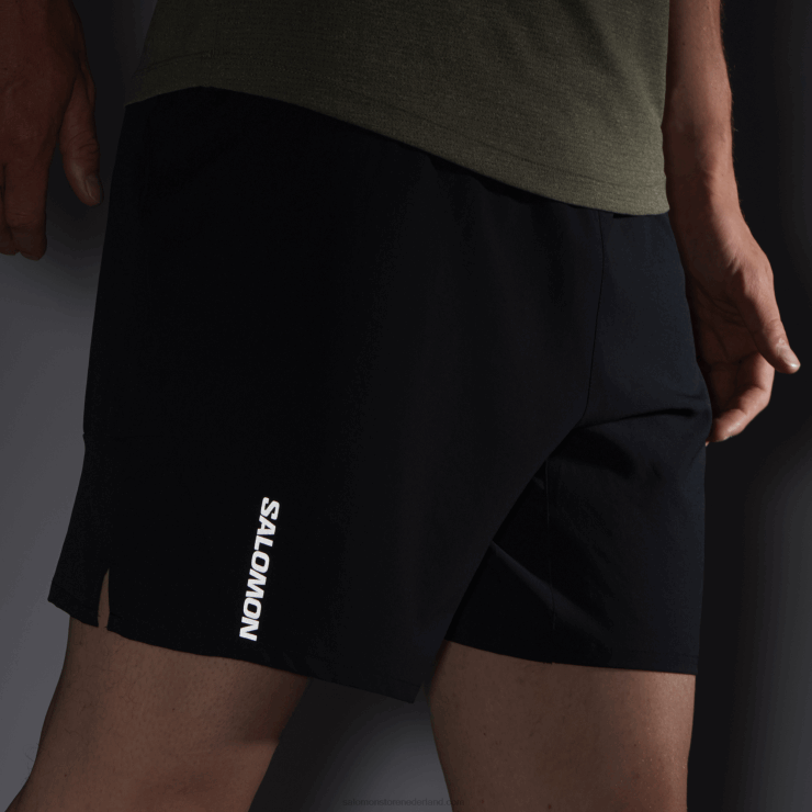 herenshorts - kruis 7 Salomon 22DD8295 diep zwart