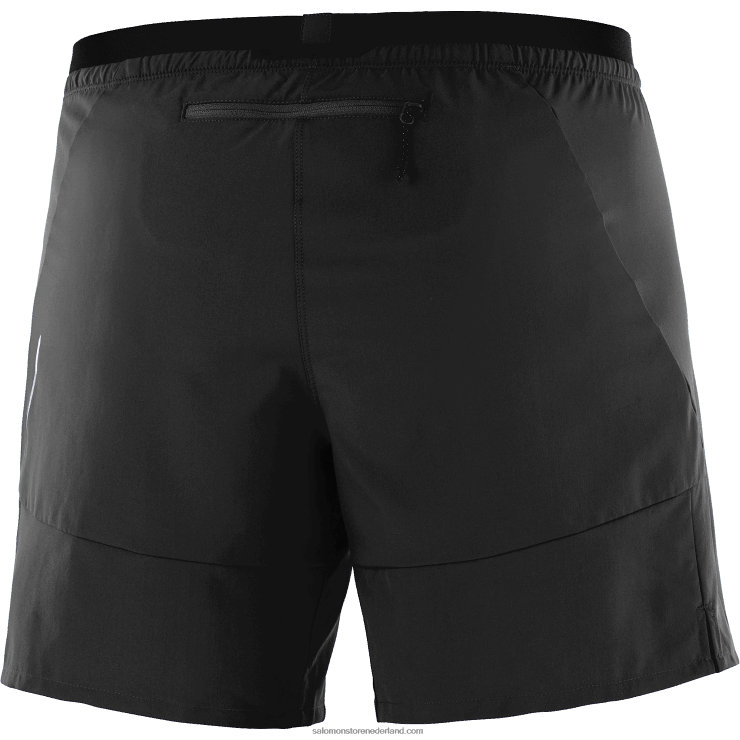 herenshorts - kruis 7 Salomon 22DD8295 diep zwart