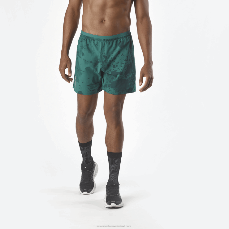 herenshorts - kruis 7 Salomon 22DD8296 pacific/oa/ponderosaden
