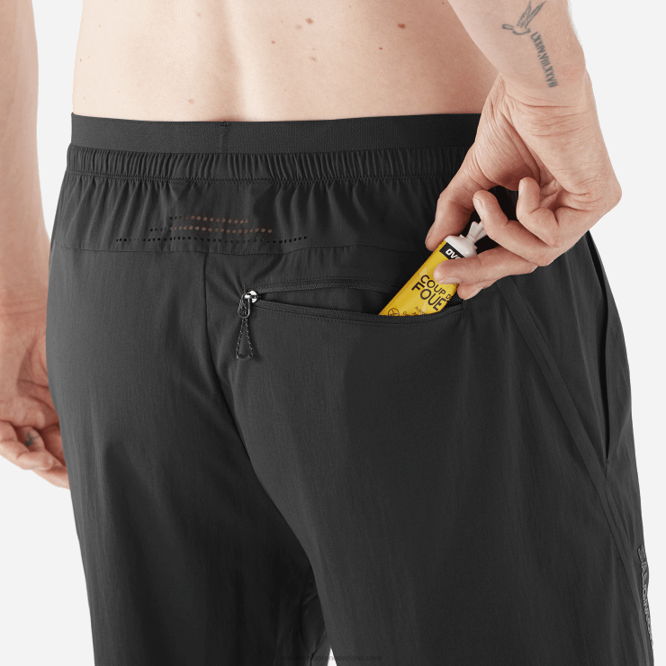 herenshorts - runlife Salomon 22DD8261 diep zwart