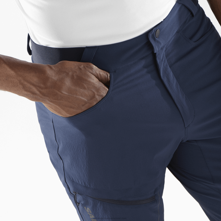 korte broek voor heren - wayfarer Salomon 22DD8297 marine iris