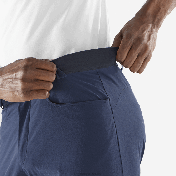 korte broek voor heren - wayfarer Salomon 22DD8297 marine iris