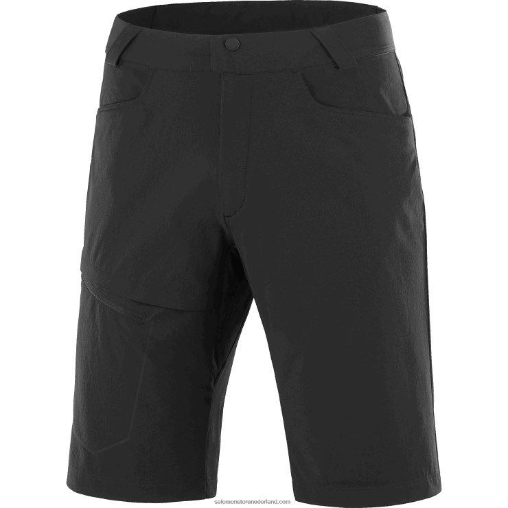 korte broek voor heren - wayfarer Salomon 22DD8298 diep zwart