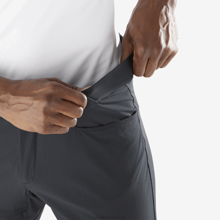 korte broek voor heren - wayfarer Salomon 22DD8298 diep zwart