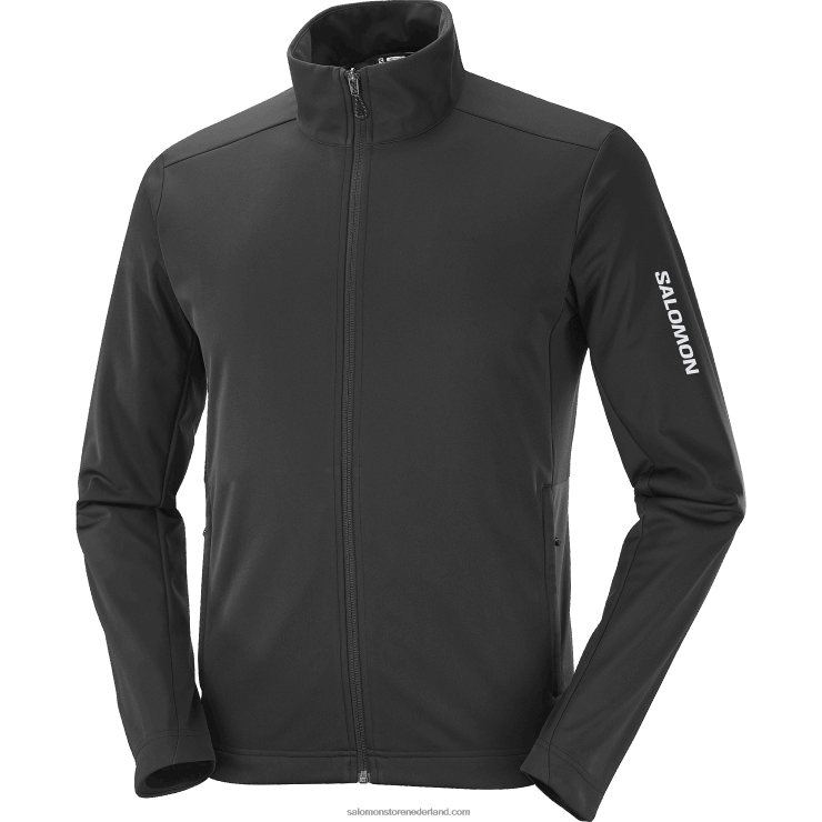 heren windjack - gore-tex infinium windstopper Salomon 22DD8733 diep zwart