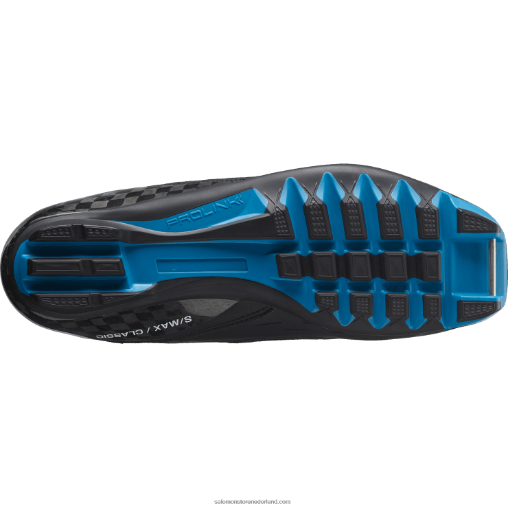 klassieke nordic herenlaarzen - s/max carbon classic mv Salomon 22DD8693 zwart/procesblauw