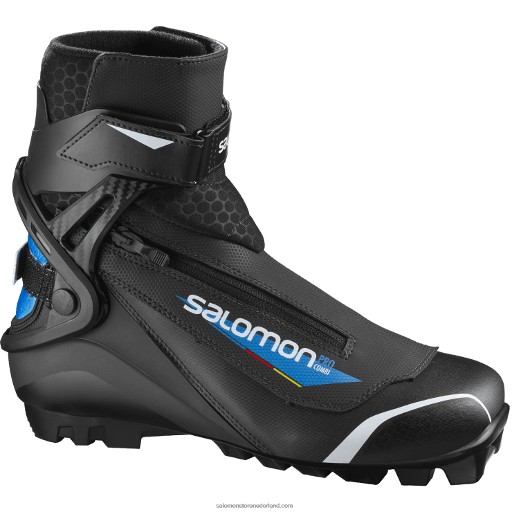 klassieke nordic skateschoenen voor heren - pro combi pilot Salomon 22DD8699 donker marineblauw/zwart/procesblauw