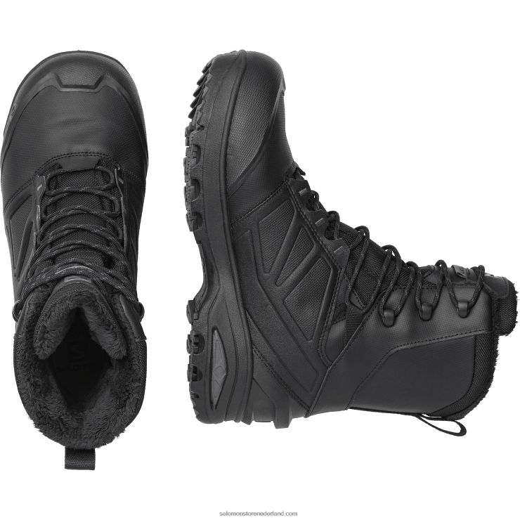 heren force schoenen - toundra forces clima waterdicht Salomon 22DD81085 zwarte wolf