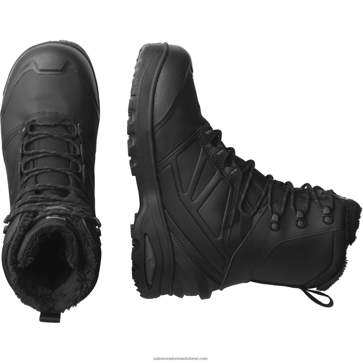 winterlaarzen voor heren - toundra pro clima waterdicht Salomon 22DD81079 zwart/magneet