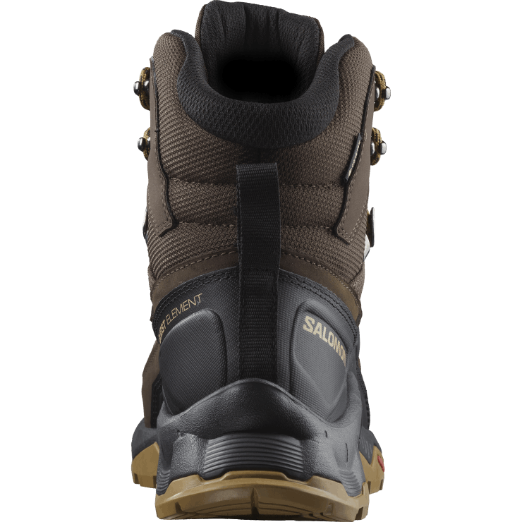 heren leren wandelschoenen - quest element gore-tex Salomon 22DD849 delicioso/zwart/dof goud
