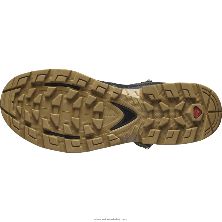 heren leren wandelschoenen - quest element gore-tex Salomon 22DD849 delicioso/zwart/dof goud