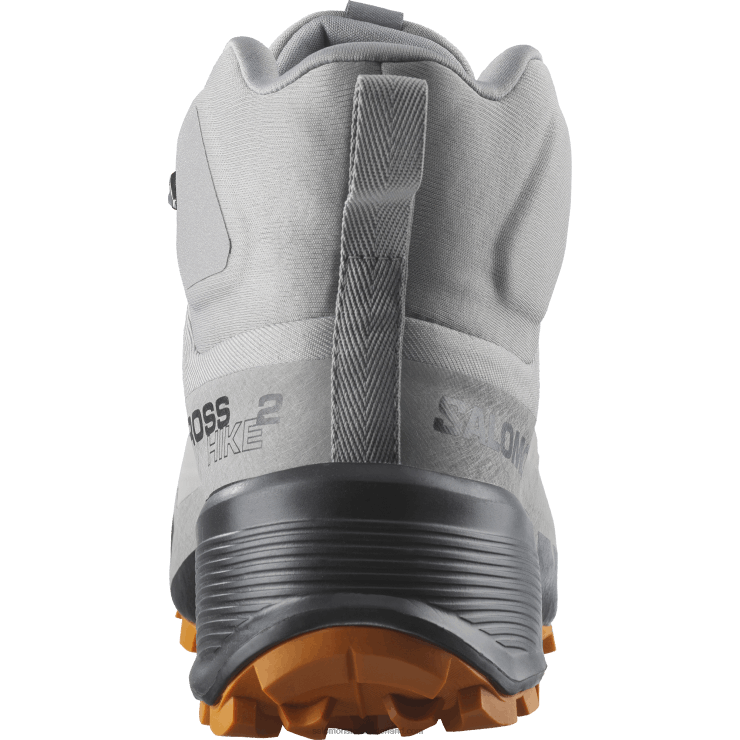 heren wandelschoenen - cross hike 2 mid gore-tex Salomon 22DD837 meeuw/marmelade/zwart