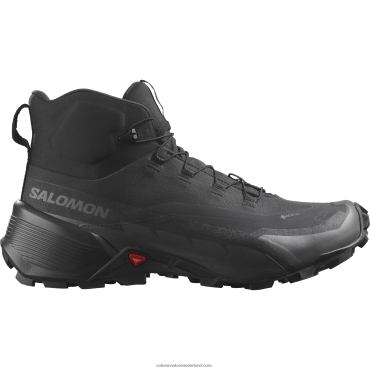 heren wandelschoenen - cross hike 2 mid gore-tex breed Salomon 22DD819 zwart/magneet