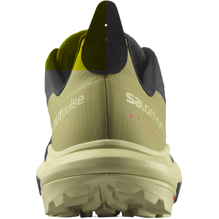 heren wandelschoenen - outpulse Salomon 22DD828 zwart/preigroen/poppy rood