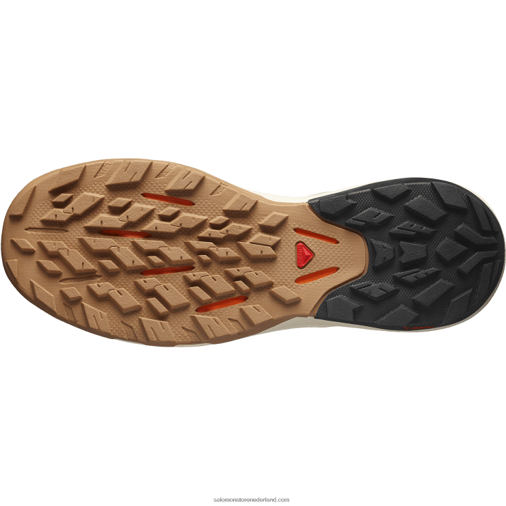 heren wandelschoenen - outpulse Salomon 22DD829 smeedijzer/gebleekt zand/levendig oranje