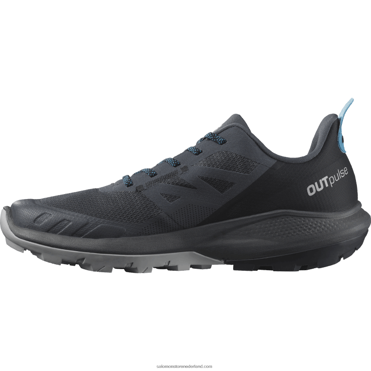 heren wandelschoenen - outpulse Salomon 22DD830 ebbenhout/zwart/algiersblauw